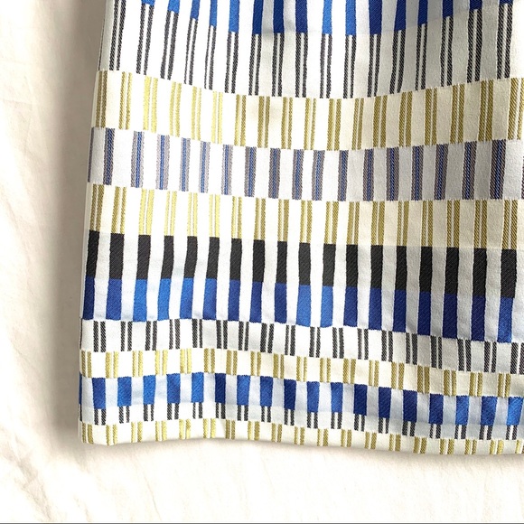 Massimo Dutti Pleated Striped Mini Skirt - Picture 3 of 13